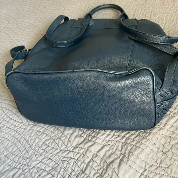 Tory Burch Navy Blue Backpack